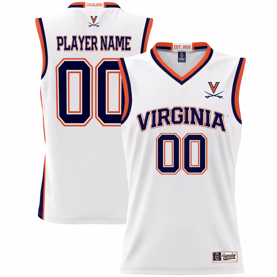 Virginia Cavaliers GameDay Greats Youth NIL Pick-A-Player Lightweight Women's Basketball Jersey - White - Jersey