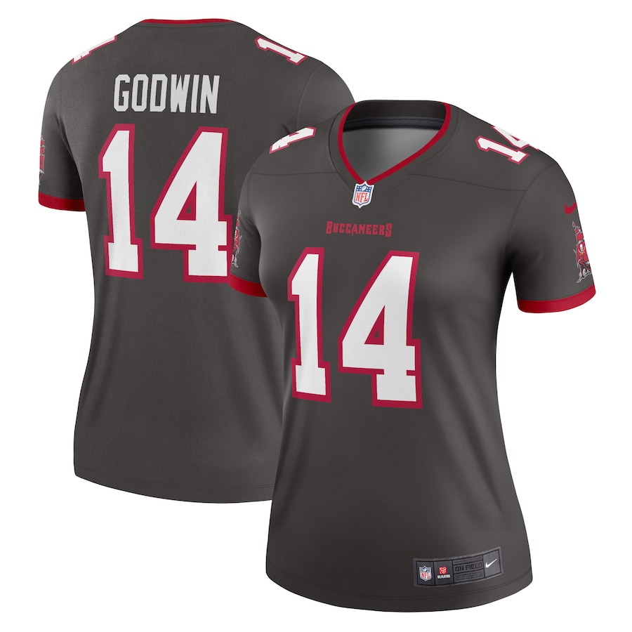 Women's Tampa Bay Buccaneers Chris Godwin Nike Pewter Alternate Legend Jersey - Jersey