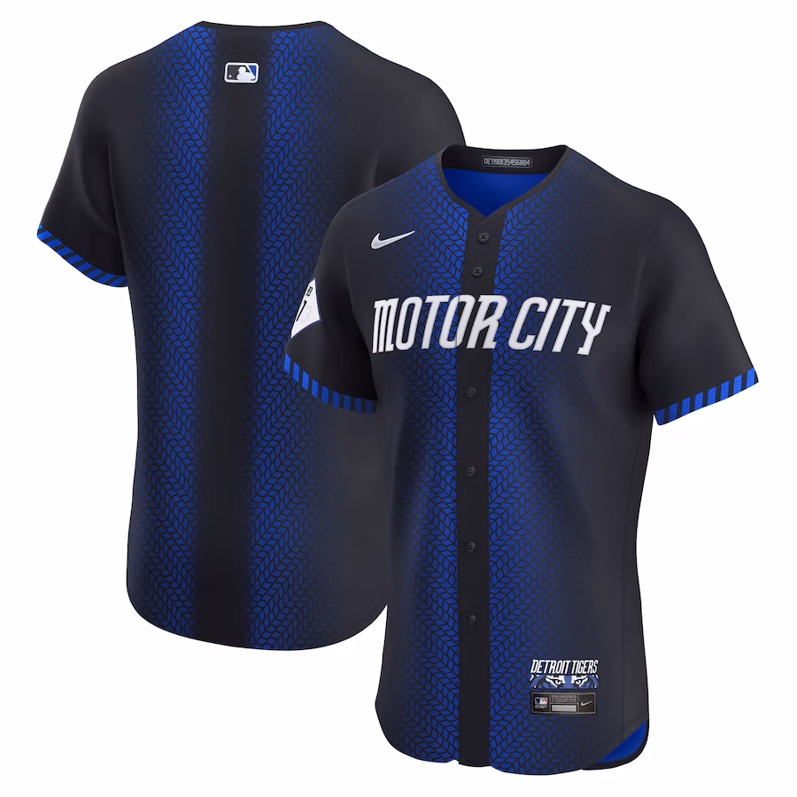 Men's Detroit Tigers Nike Navy City Connect Elite Jersey - Jersey