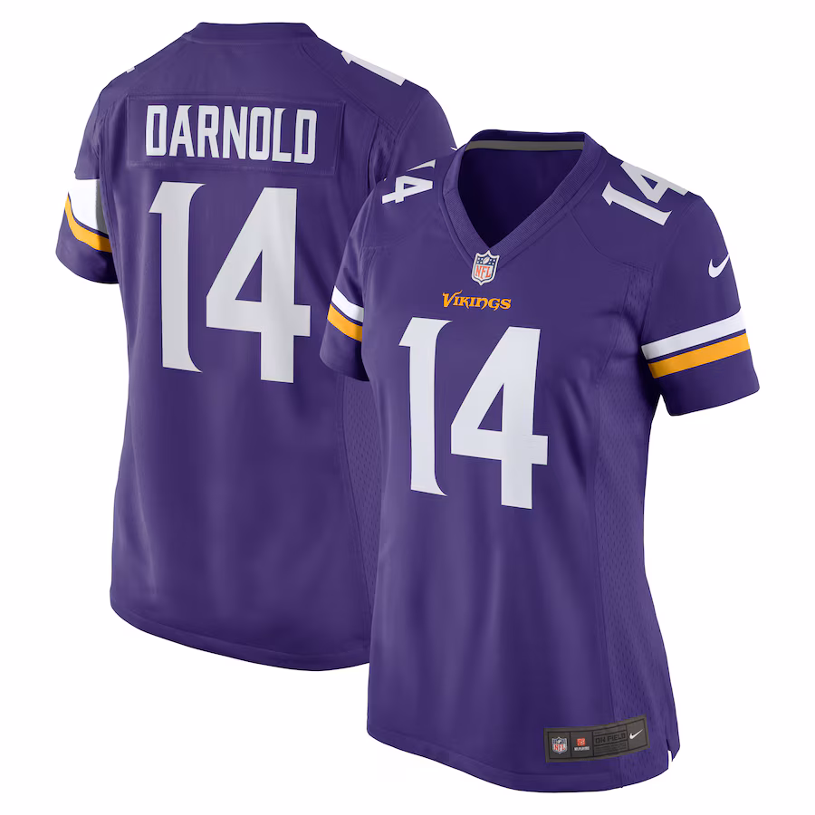 Women's Minnesota Vikings Sam Darnold Nike  Purple Team Game Jersey - Jersey