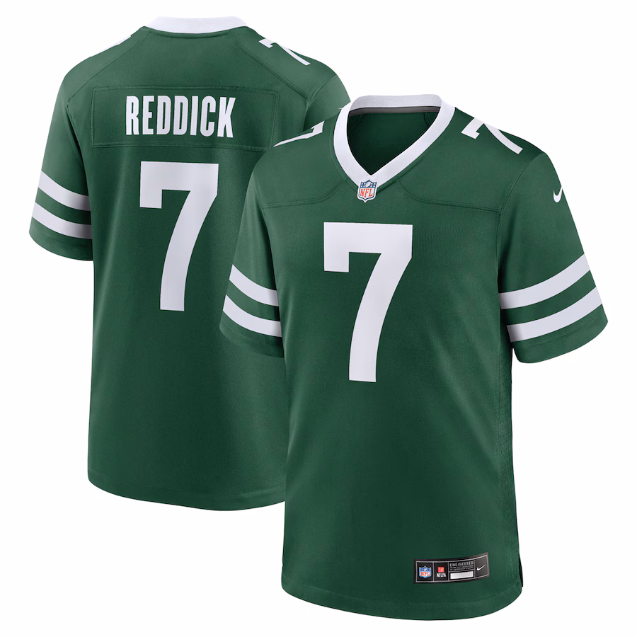Men's New York Jets Haason Reddick Nike Legacy Green Game Jersey - Jersey