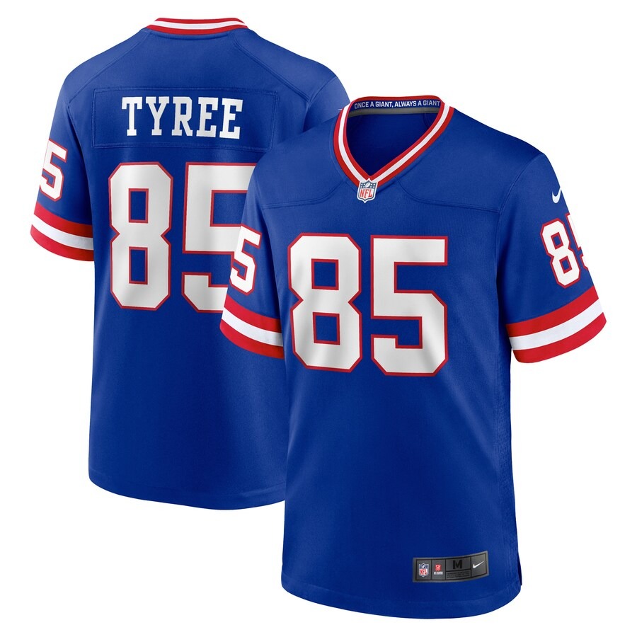 Men's New York Giants David Tyree Nike Royal Classic Retired Player Game Jersey - Jersey