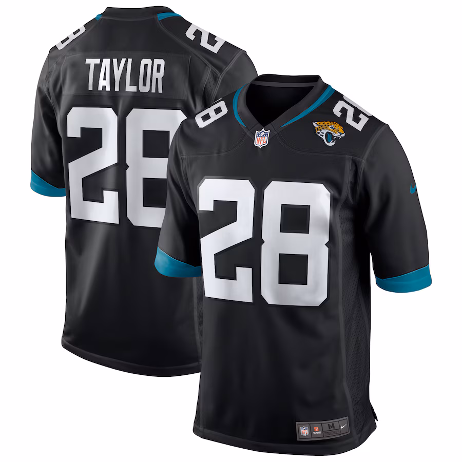 Men's Jacksonville Jaguars Fred Taylor Nike Black Retired Player Alternate Game Jersey - Jersey