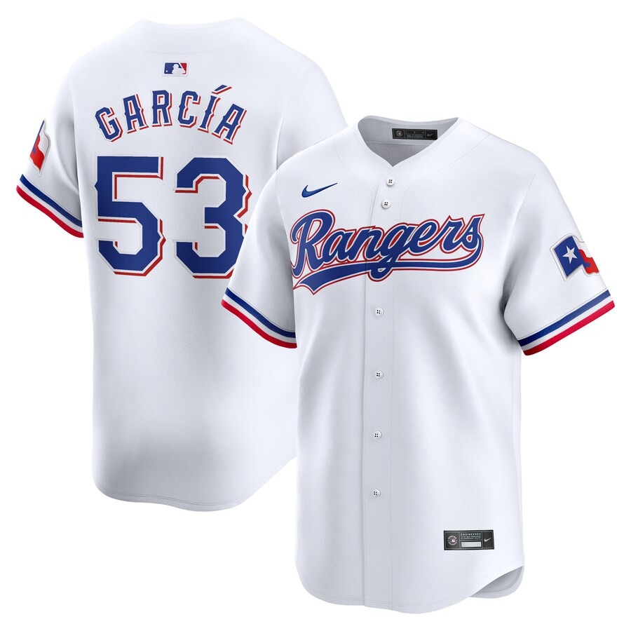 Men's Texas Rangers Adolis García Nike White Home Limited Player Jersey - Jersey
