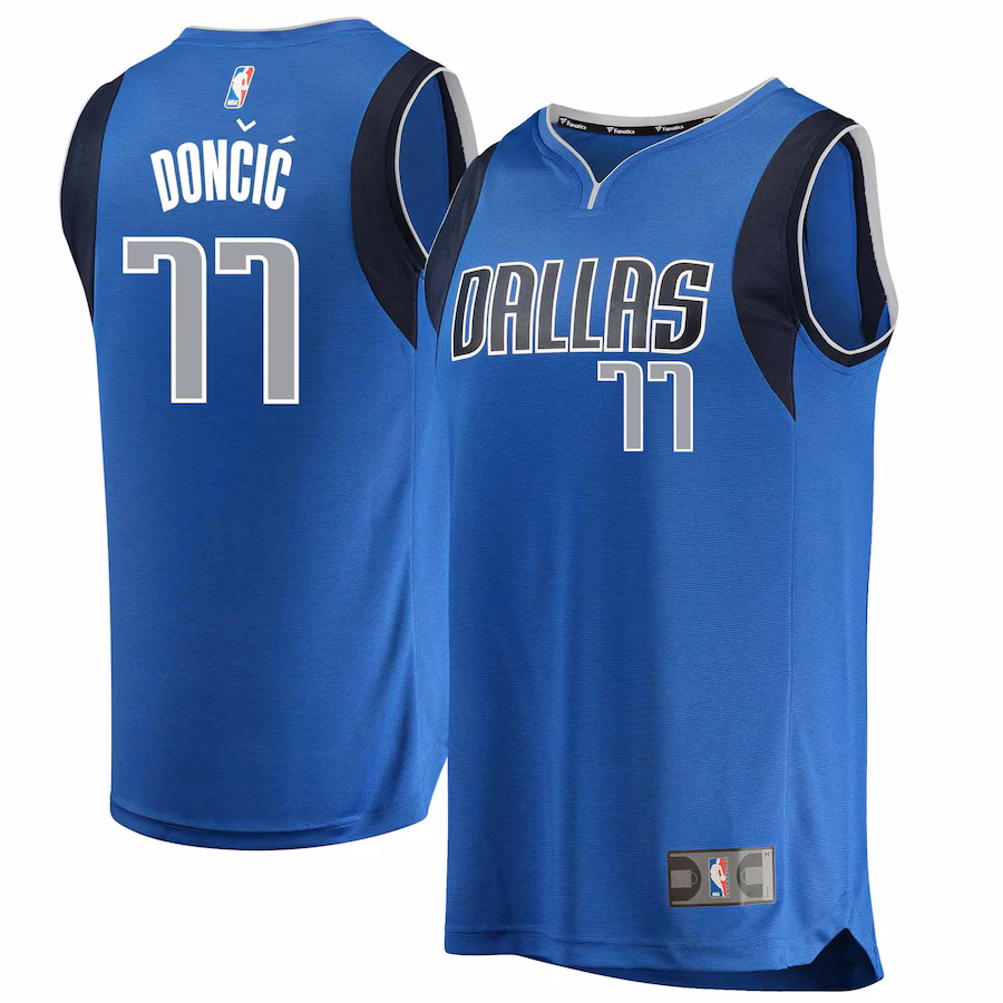 Youth Dallas Mavericks Luka Doncic Fanatics Blue Replica Fast Break Jersey - Icon Edition - Jersey
