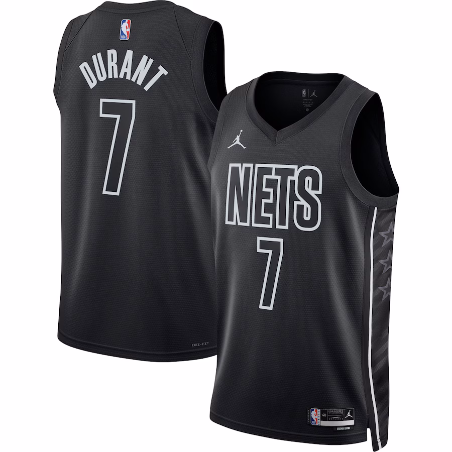 Unisex Brooklyn Nets Kevin Durant Jordan Brand Black Swingman Jersey - Statement Edition - Jersey