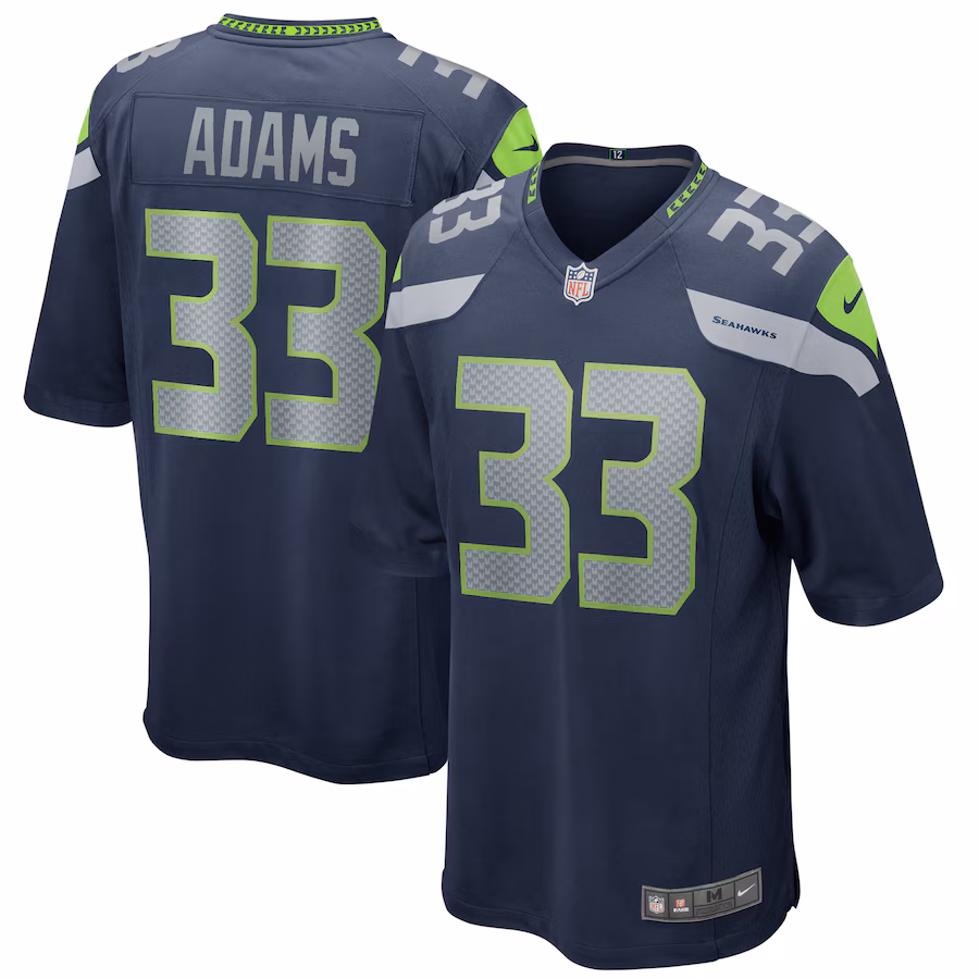 Men's Seattle Seahawks Jamal Adams Nike College Navy Game Player Jersey - Jersey