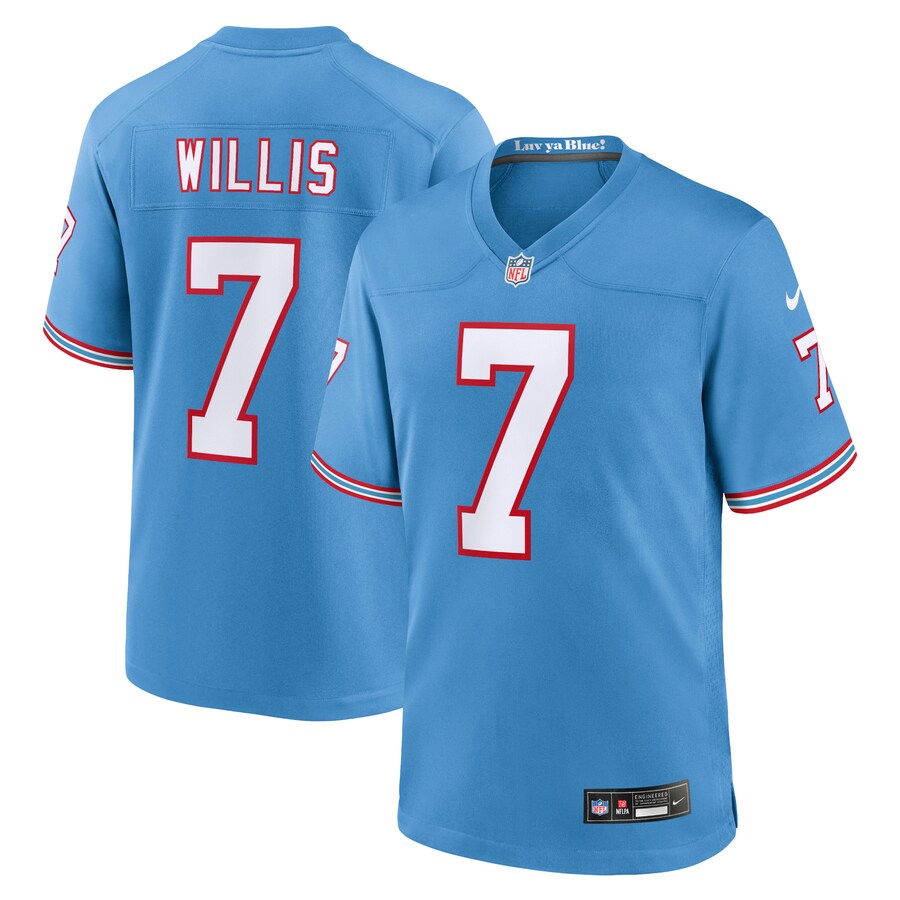 Youth Tennessee Titans Malik Willis Nike Light Blue Game Jersey - Jersey