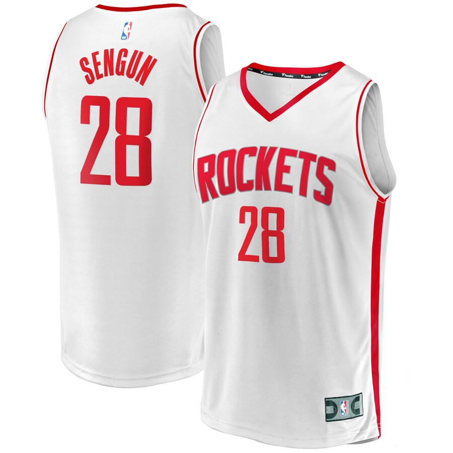 Men's Houston Rockets Alperen Sengun Fanatics White Fast Break Replica Player Jersey - Association Edition - Jersey