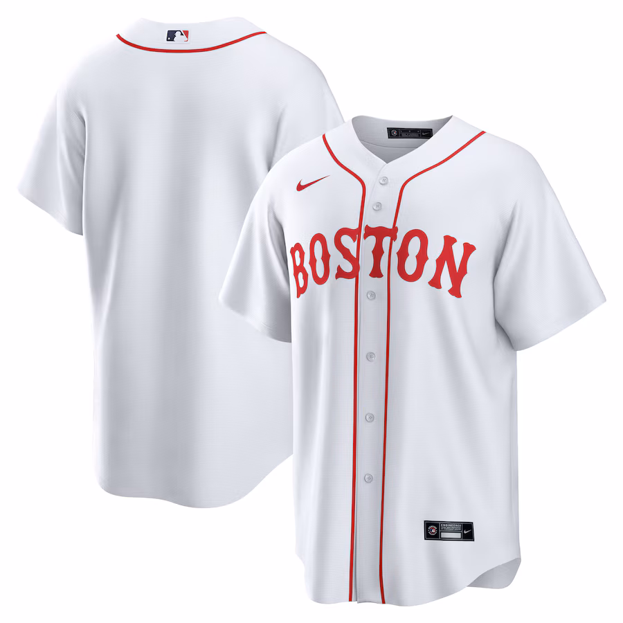 Men's Boston Red Sox Nike White Alternate Replica Team Jersey - Jersey
