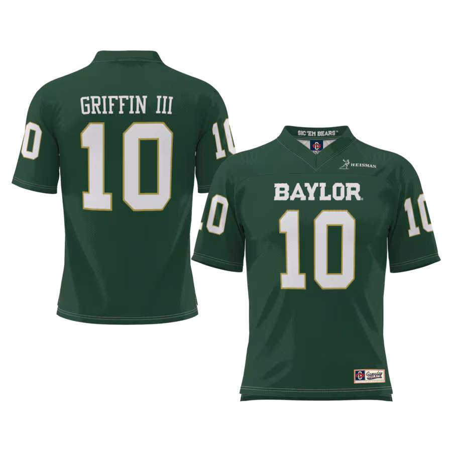 Youth GameDay Greats Robert Griffin III Green Baylor Bears Heisman Football Jersey - Jersey