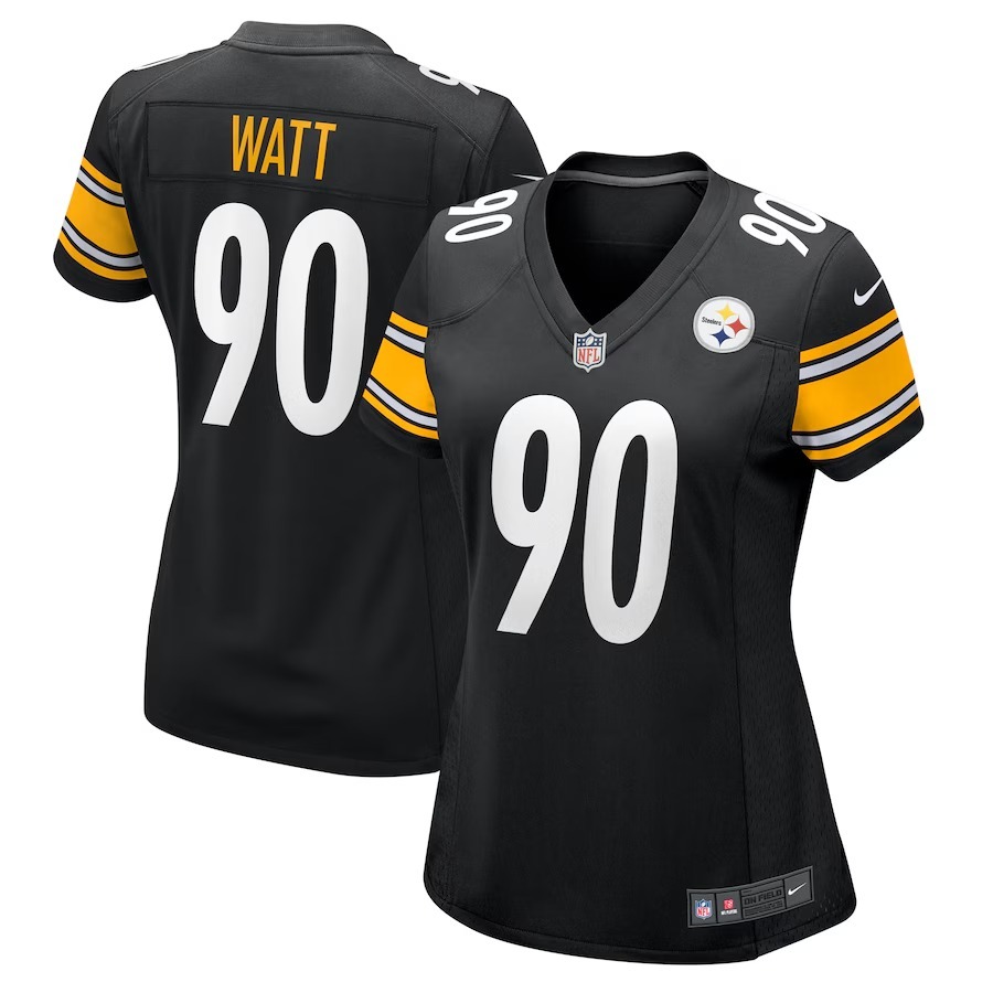 Women's Pittsburgh Steelers T.J. Watt Nike Black Game Jersey - Jersey