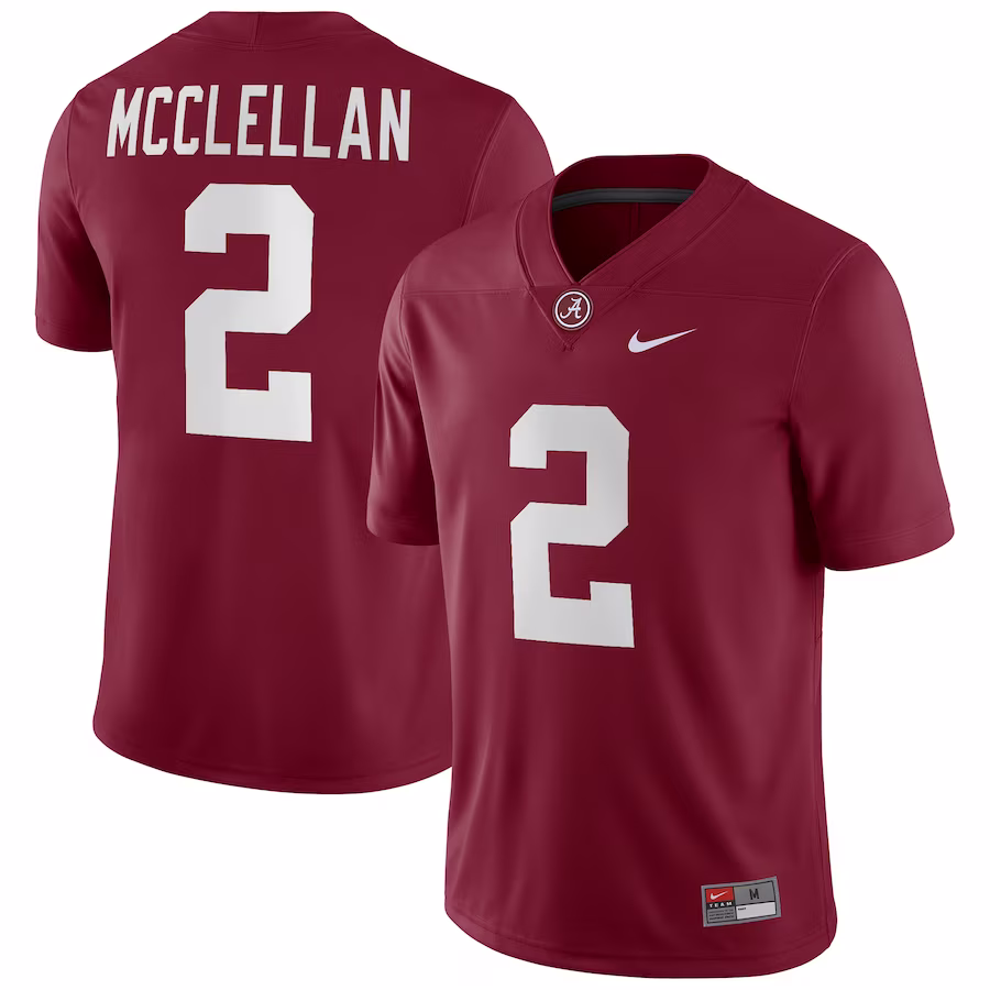 Jase McClellan Alabama Crimson Tide Nike Player Game Jersey - Crimson - Jersey