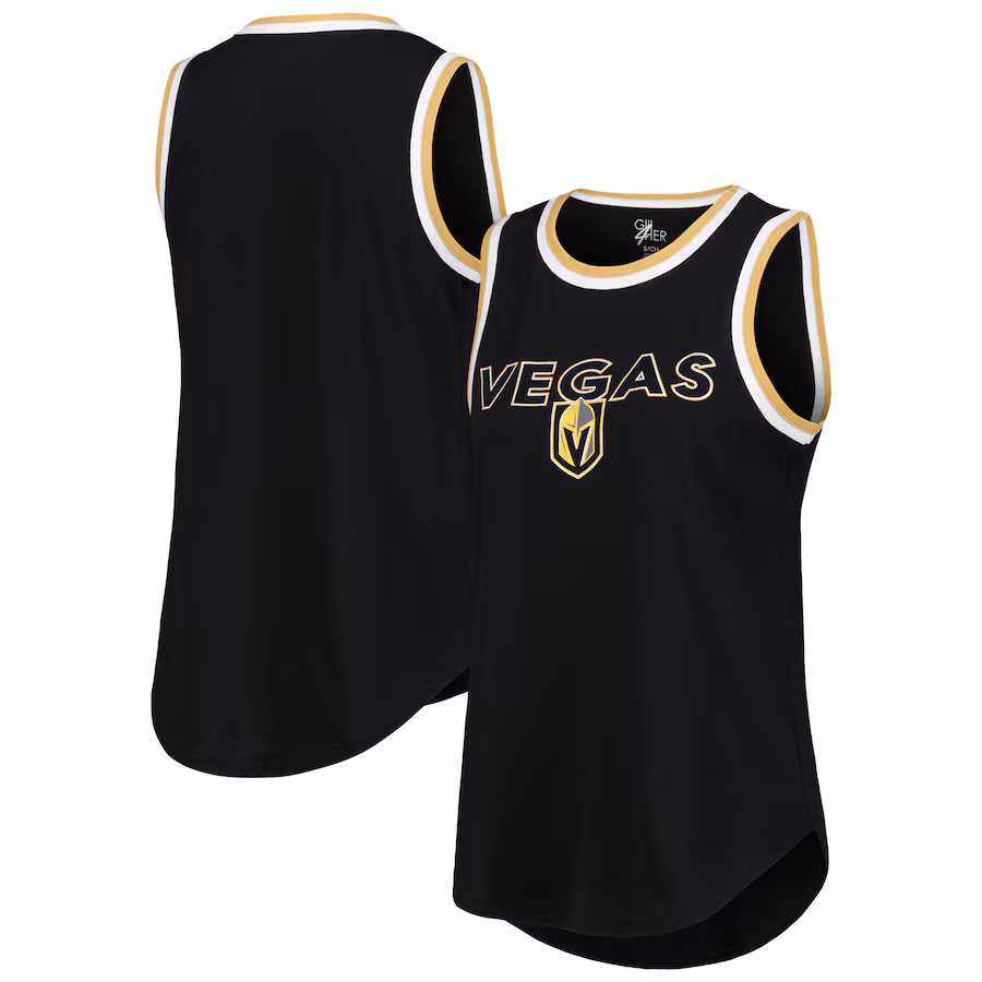 Women's Vegas Golden Knights G-III 4Her by Carl Banks Black Strategy Tank Top - Jersey
