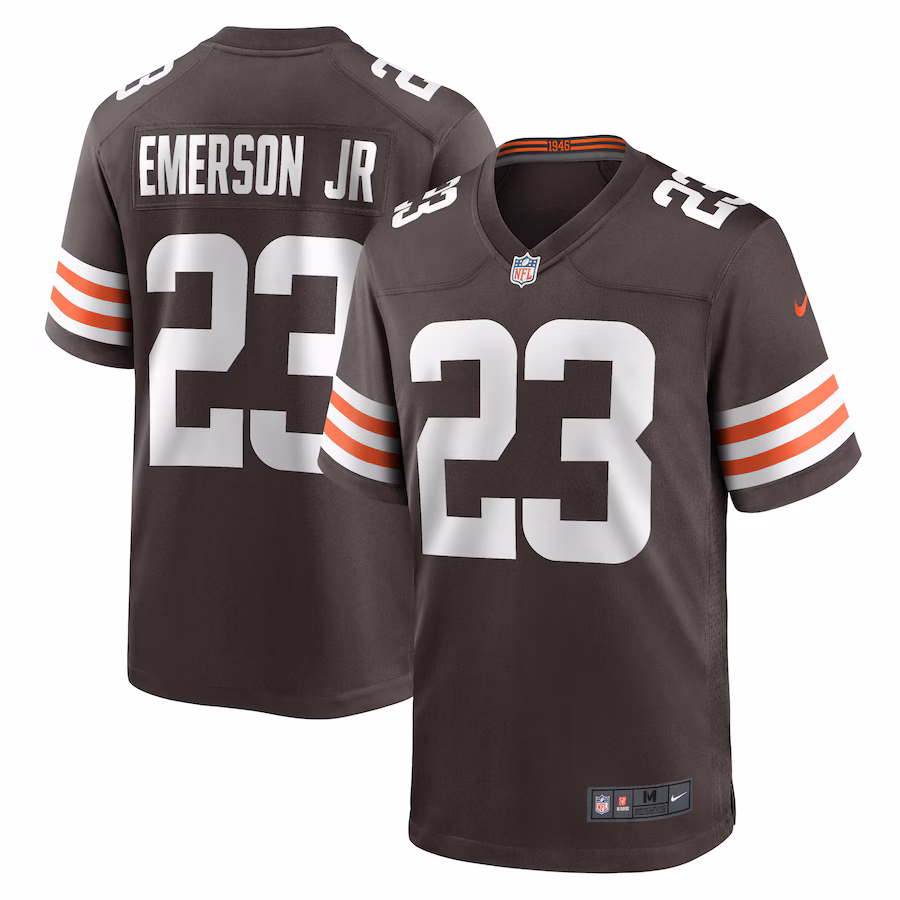 Men's Cleveland Browns Martin Emerson Jr. Nike Brown Game Player Jersey - Jersey