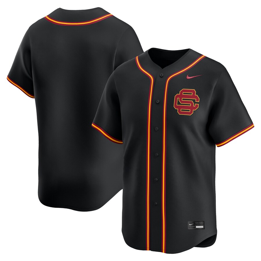 Men's Nike Black USC Trojans College Limited Baseball Jersey - Jersey
