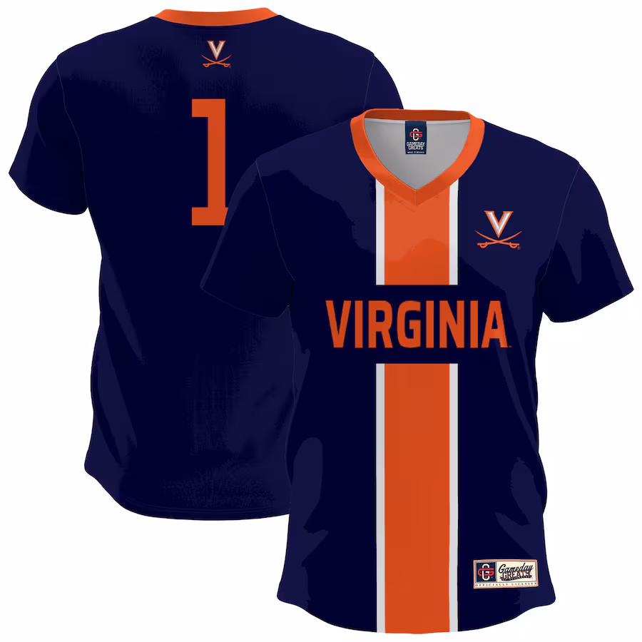 Youth GameDay Greats  Navy Virginia Cavaliers Lightweight Soccer Fashion Jersey - Jersey
