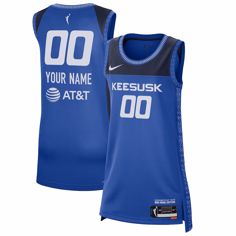 Unisex Connecticut Sun Nike Royal 2021 Rebel Edition Victory Custom Jersey - Jersey