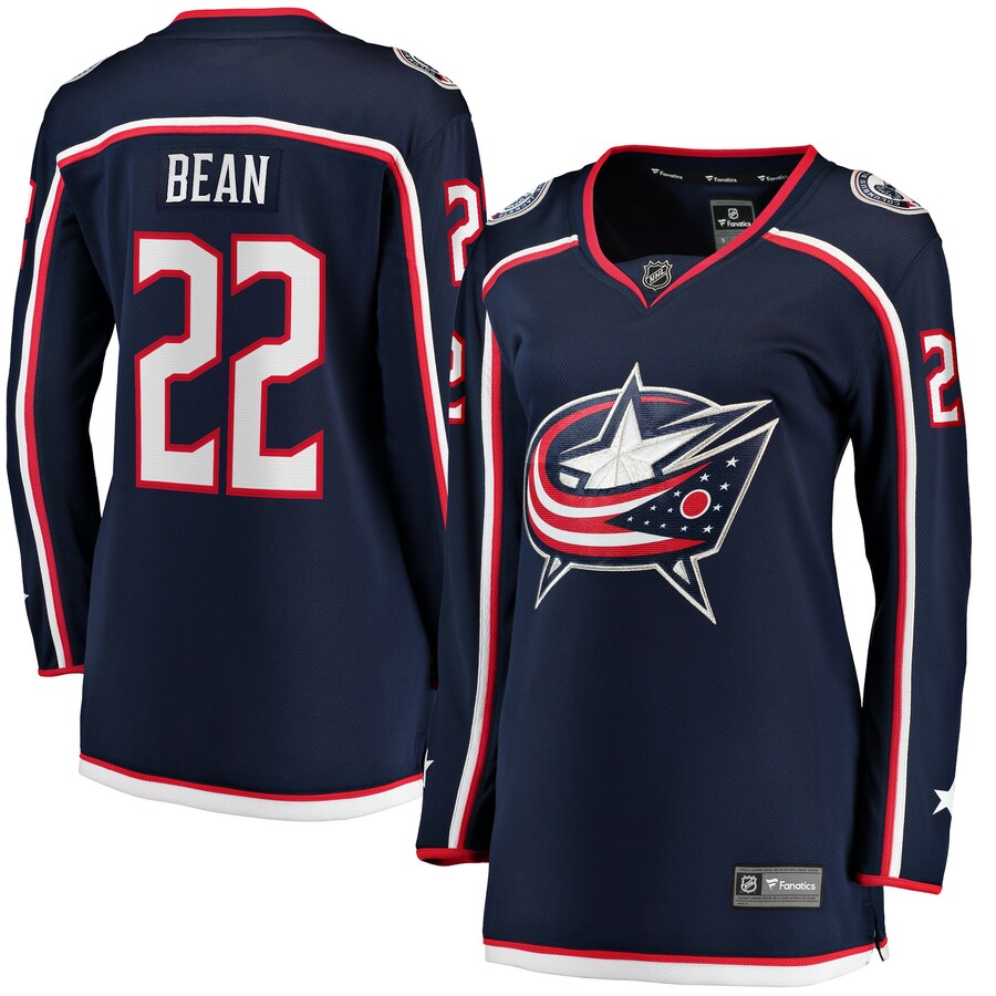 Women's Columbus Blue Jackets Jake Bean Fanatics Branded Navy Home Breakaway Player Jersey - Jersey