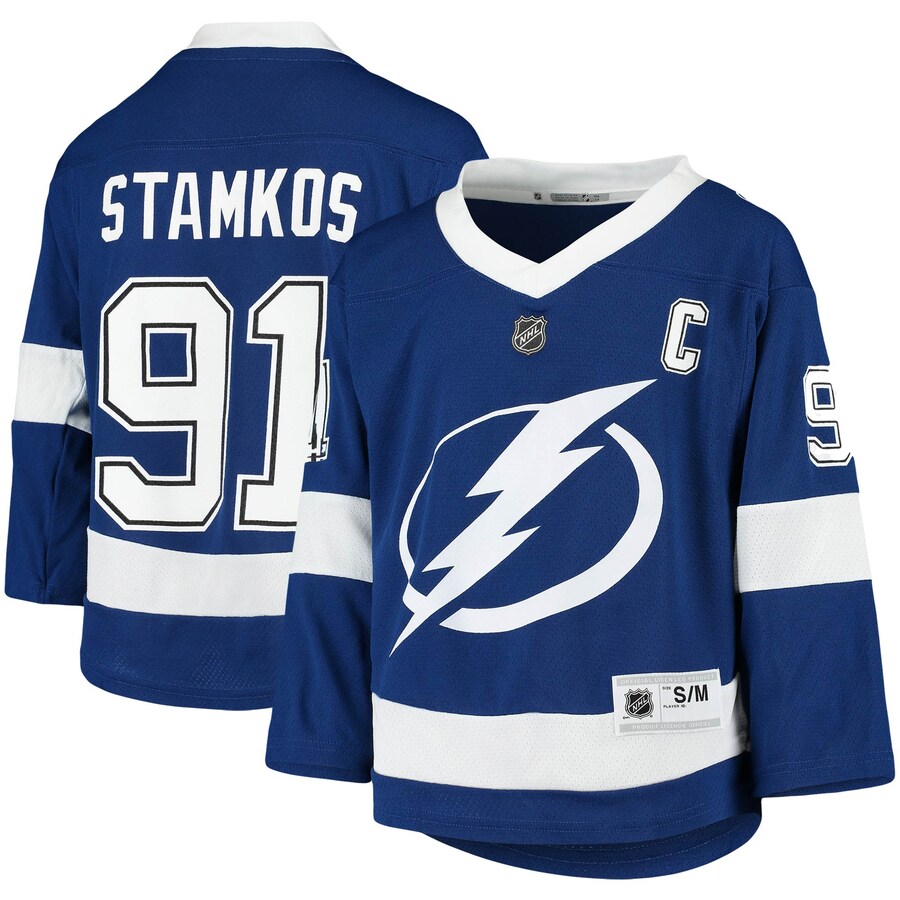 Youth Tampa Bay Lightning Steven Stamkos Blue Home Replica Player Jersey - Jersey