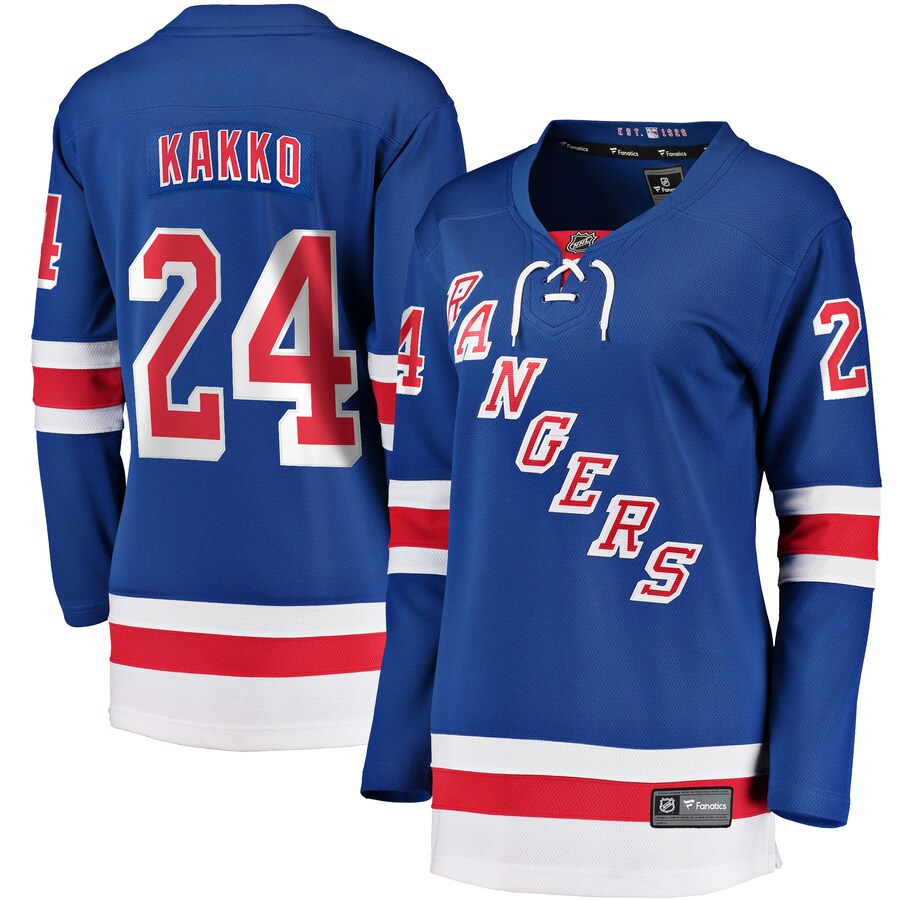 Women's New York Rangers Kaapo Kakko Fanatics Branded Blue Replica Player Jersey - Jersey