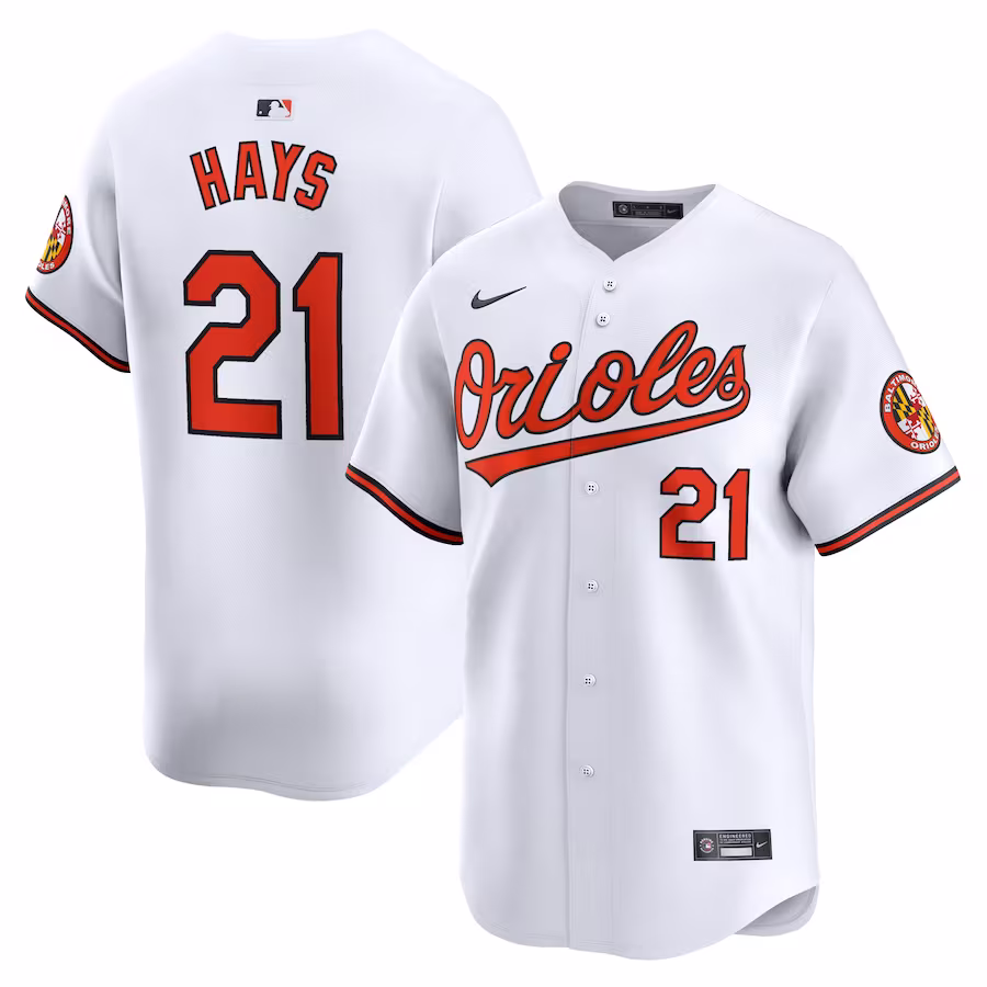 Men's Baltimore Orioles Austin Hays Nike White Home Limited Player Jersey - Jersey