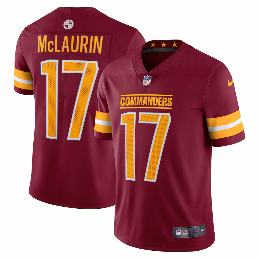 Men's Washington Commanders Terry McLaurin Nike Burgundy Vapor Limited Jersey - Jersey