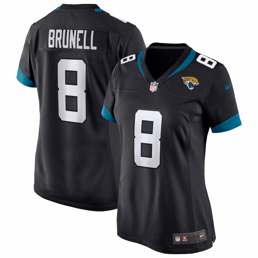 Women's Jacksonville Jaguars Mark Brunell Nike Black Game Retired Player Jersey - Jersey