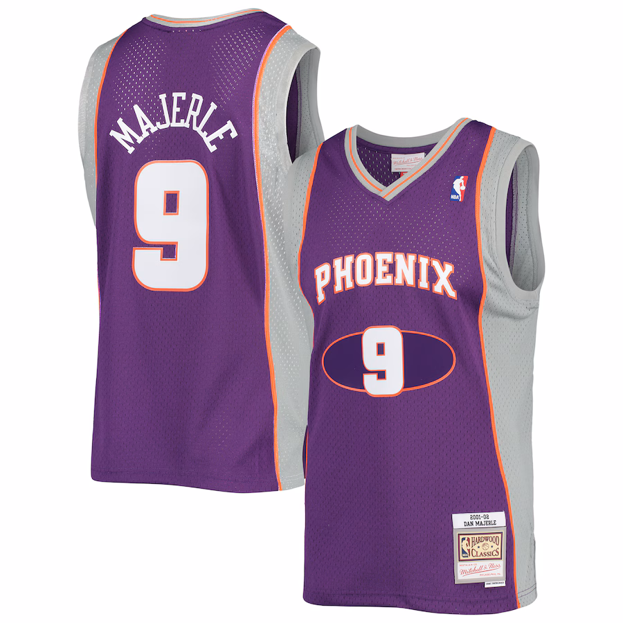 Men's Phoenix Suns Dan Majerle Mitchell & Ness Purple 2001/02 Hardwood Classics Swingman Jersey - Jersey