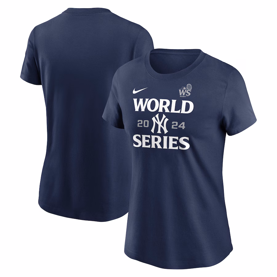 Women's New York Yankees Nike Navy 2024 World Series Authentic Collection T-Shirt - Jersey