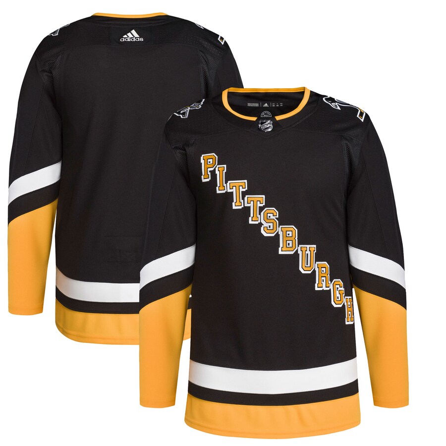 Men's Pittsburgh Penguins adidas Black 2021/22 Alternate Primegreen Authentic Pro Jersey - Jersey