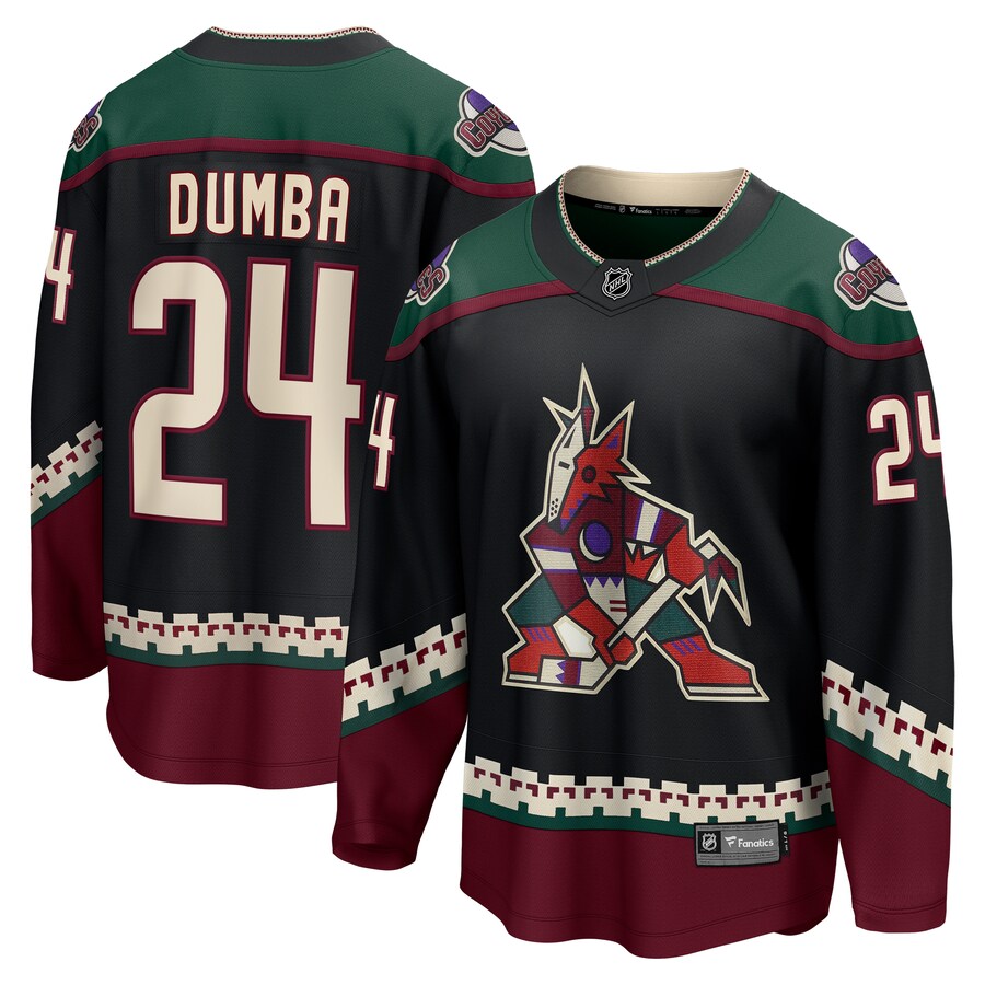 Men's Arizona Coyotes Matt Dumba Fanatics Branded Black Home Breakaway Jersey - Jersey