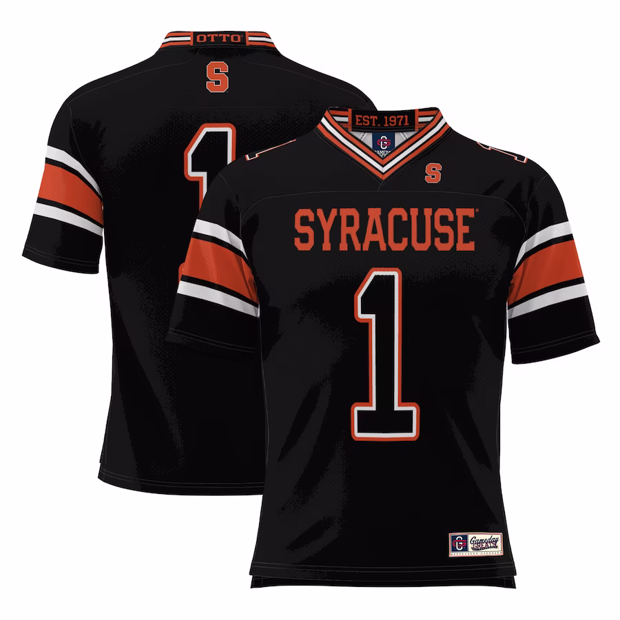 #1 Syracuse Orange GameDay Greats Football Jersey - Black - Jersey