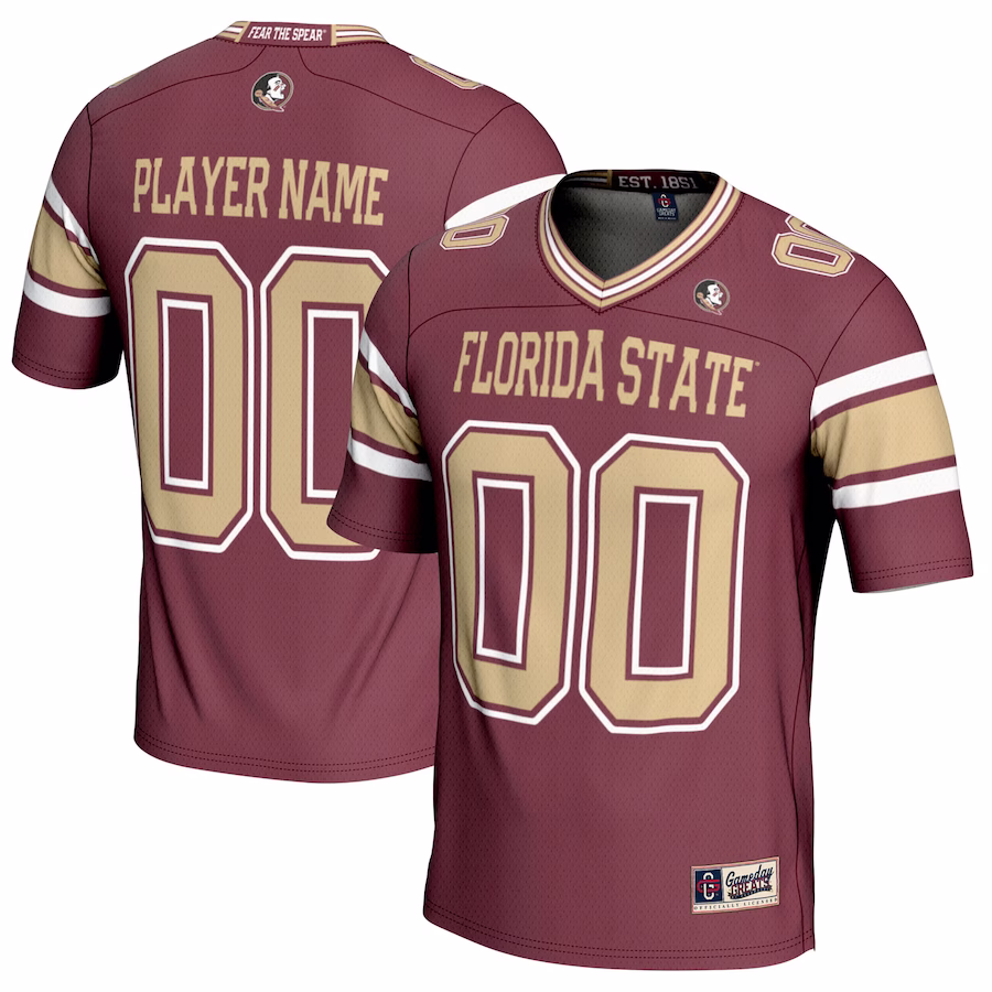 Florida State Seminoles GameDay Greats NIL Pick-A-Player Football Jersey - Maroon - Jersey