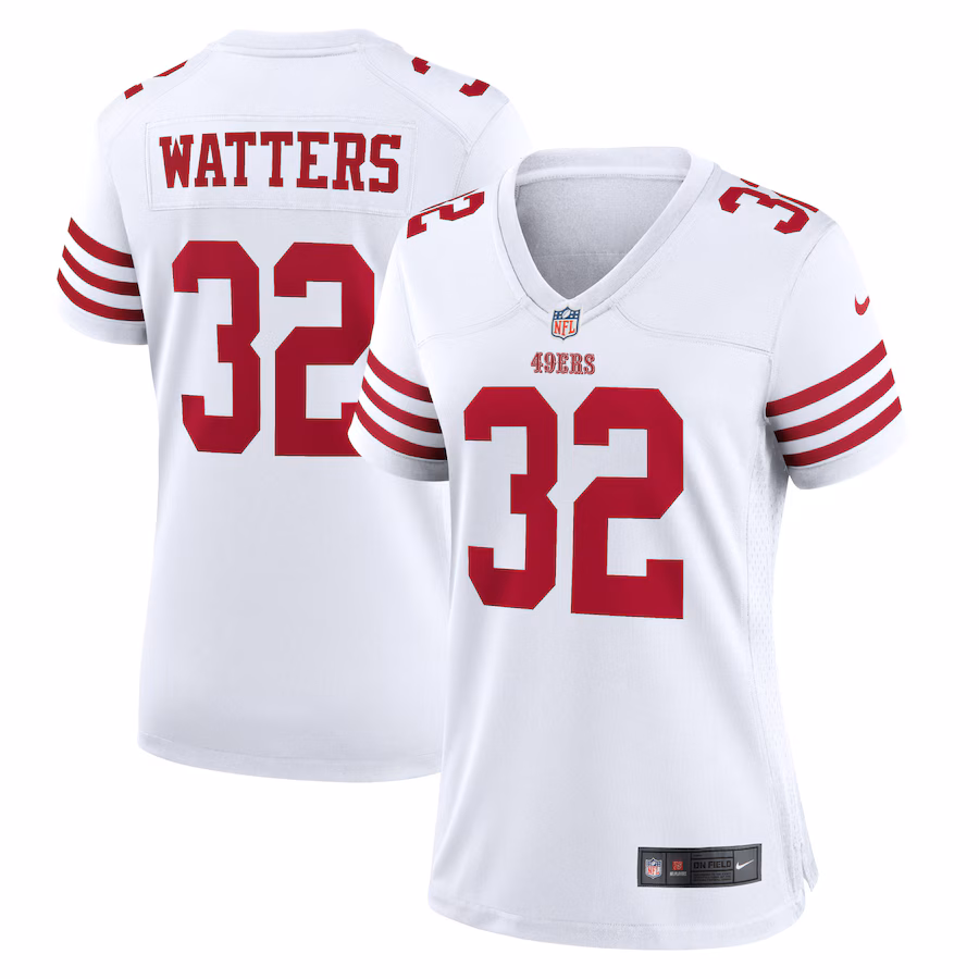 Women's San Francisco 49ers Ricky Watters Nike White Retired Player Game Jersey - Jersey