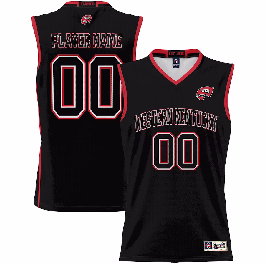 Western Kentucky Hilltoppers GameDay Greats Youth NIL Pick-A-Player Lightweight Basketball Jersey - Black - Jersey
