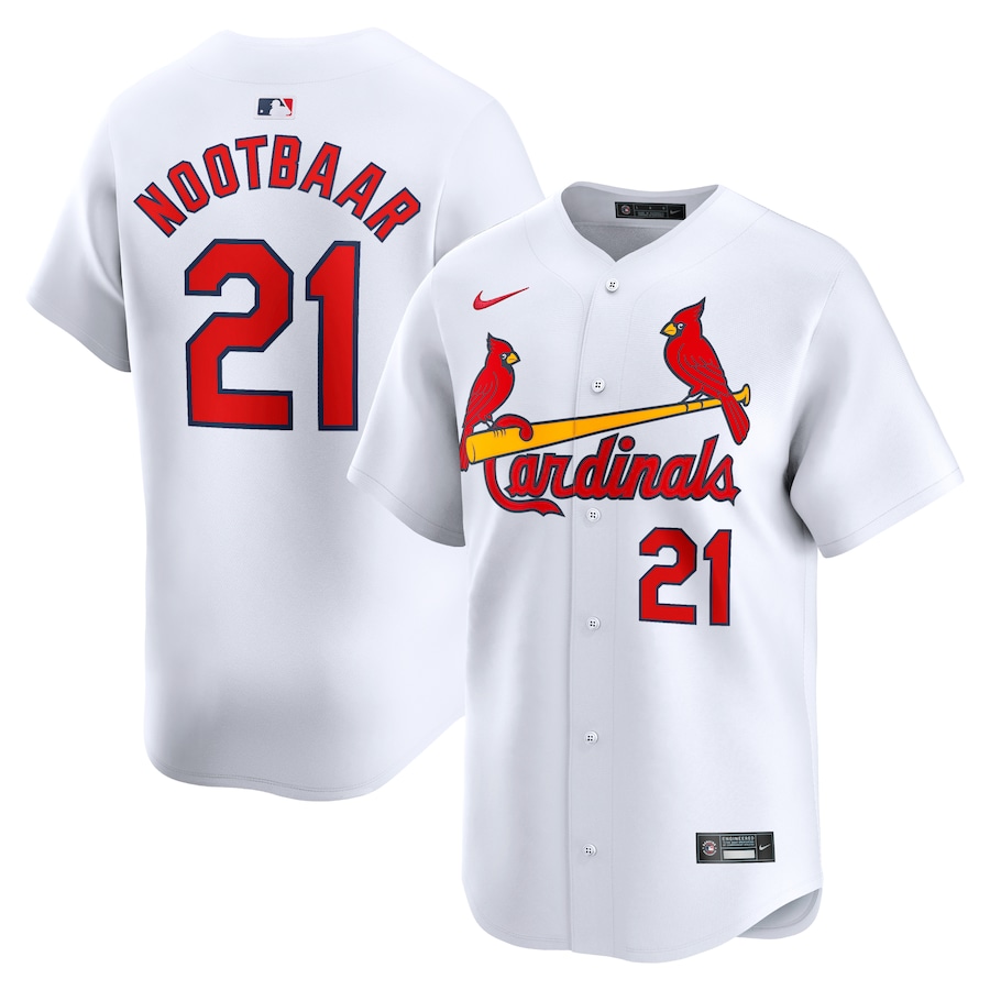 Men's St. Louis Cardinals Lars Nootbaar Nike White Home Limited Player Jersey - Jersey