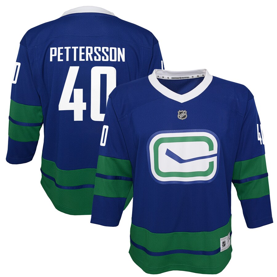 Youth Vancouver Canucks Elias Pettersson Royal 2019/20 Alternate Replica Player Jersey - Jersey