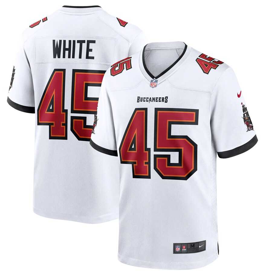Men's Tampa Bay Buccaneers Devin White Nike White Game Jersey - Jersey