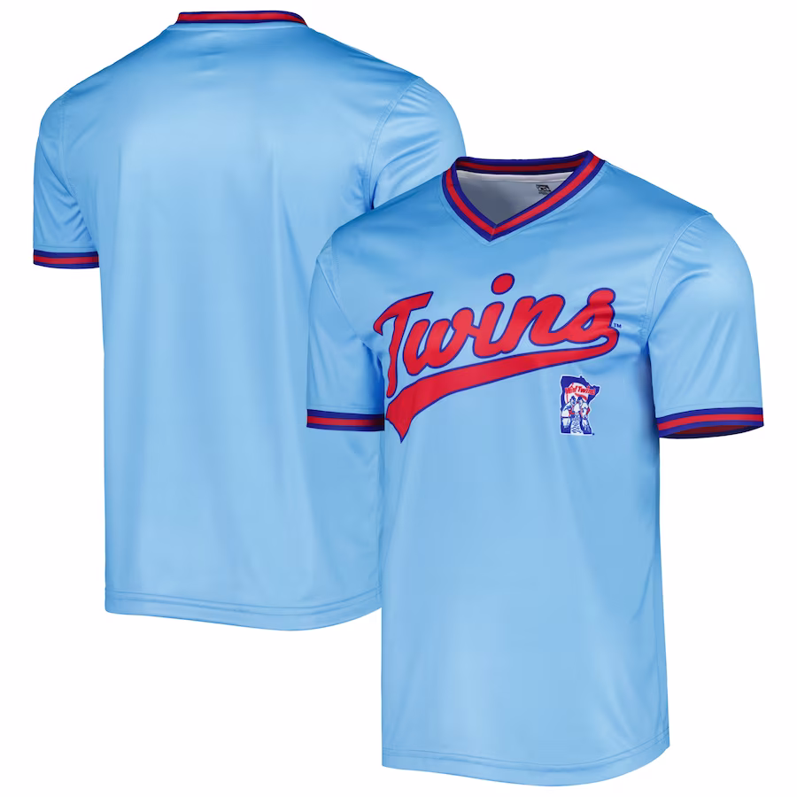 Men's Minnesota Twins Stitches Light Blue Cooperstown Collection Team Jersey - Jersey