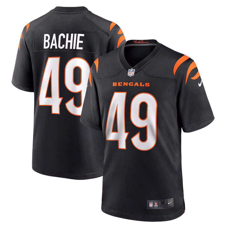 Men's Cincinnati Bengals Joe Bachie Nike Black Game Jersey - Jersey