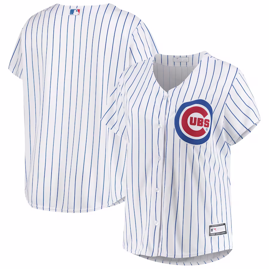 Women's Chicago Cubs White Plus Size Sanitized Replica Team Jersey - Jersey