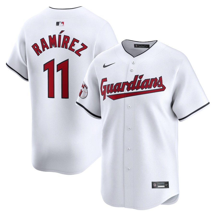 Youth Cleveland Guardians José Ramírez Nike White Home Limited Player Jersey - Jersey