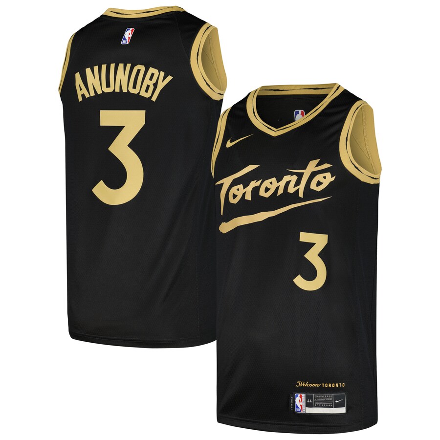 Men's Toronto Raptors OG Anunoby Nike Black Swingman Player Jersey - City Edition - Jersey