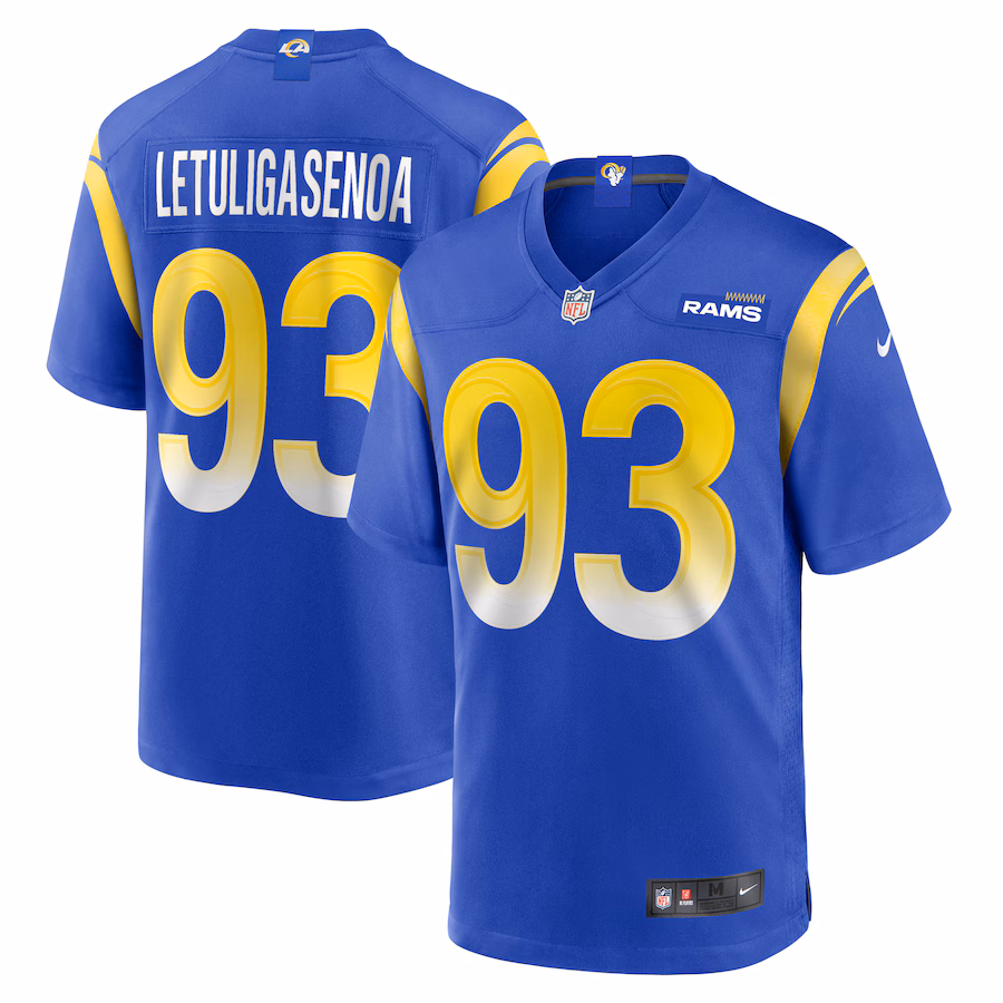 Men's Los Angeles Rams Tuli Letuligasenoa Nike  Royal Game Jersey - Jersey