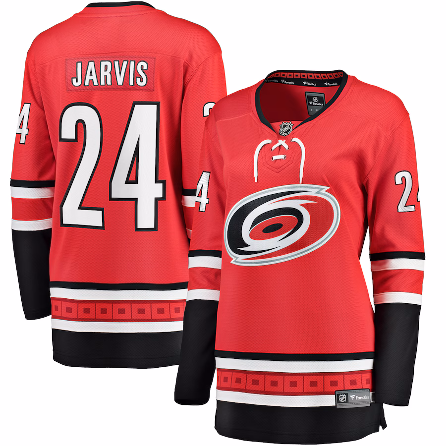 Women's Carolina Hurricanes Seth Jarvis Fanatics Red Alternate Breakaway Player Jersey - Jersey