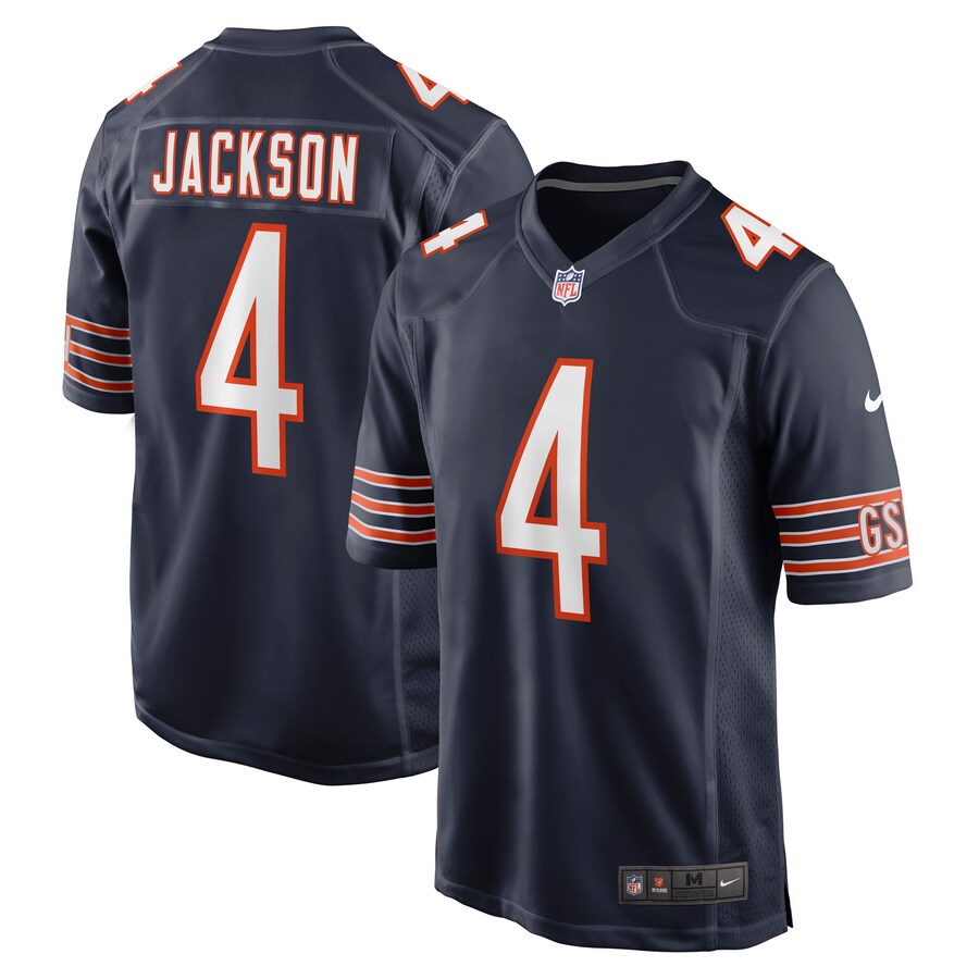 Men's Chicago Bears Eddie Jackson Nike Navy Game Player Jersey - Jersey