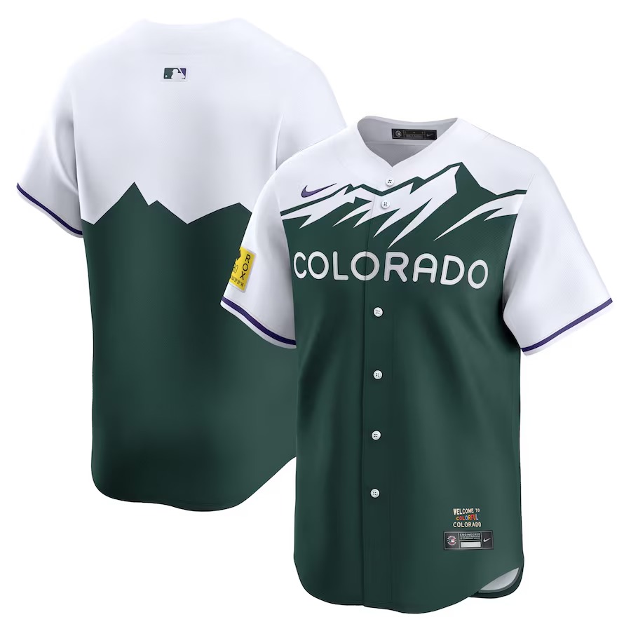 Men's Colorado Rockies  Nike Green City Connect Limited Jersey - Jersey