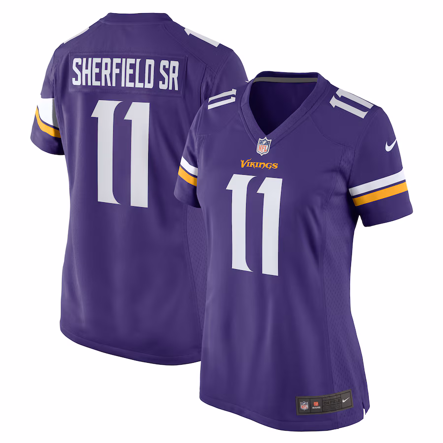 Women's Minnesota Vikings Trent Sherfield Sr. Nike  Purple Game Jersey - Jersey