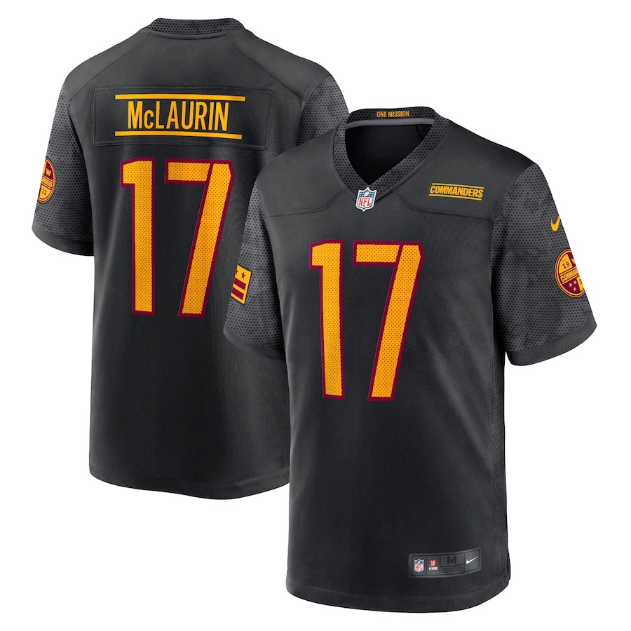 Men's Washington Commanders Terry McLaurin Nike Black Alternate Game Player Jersey - Jersey